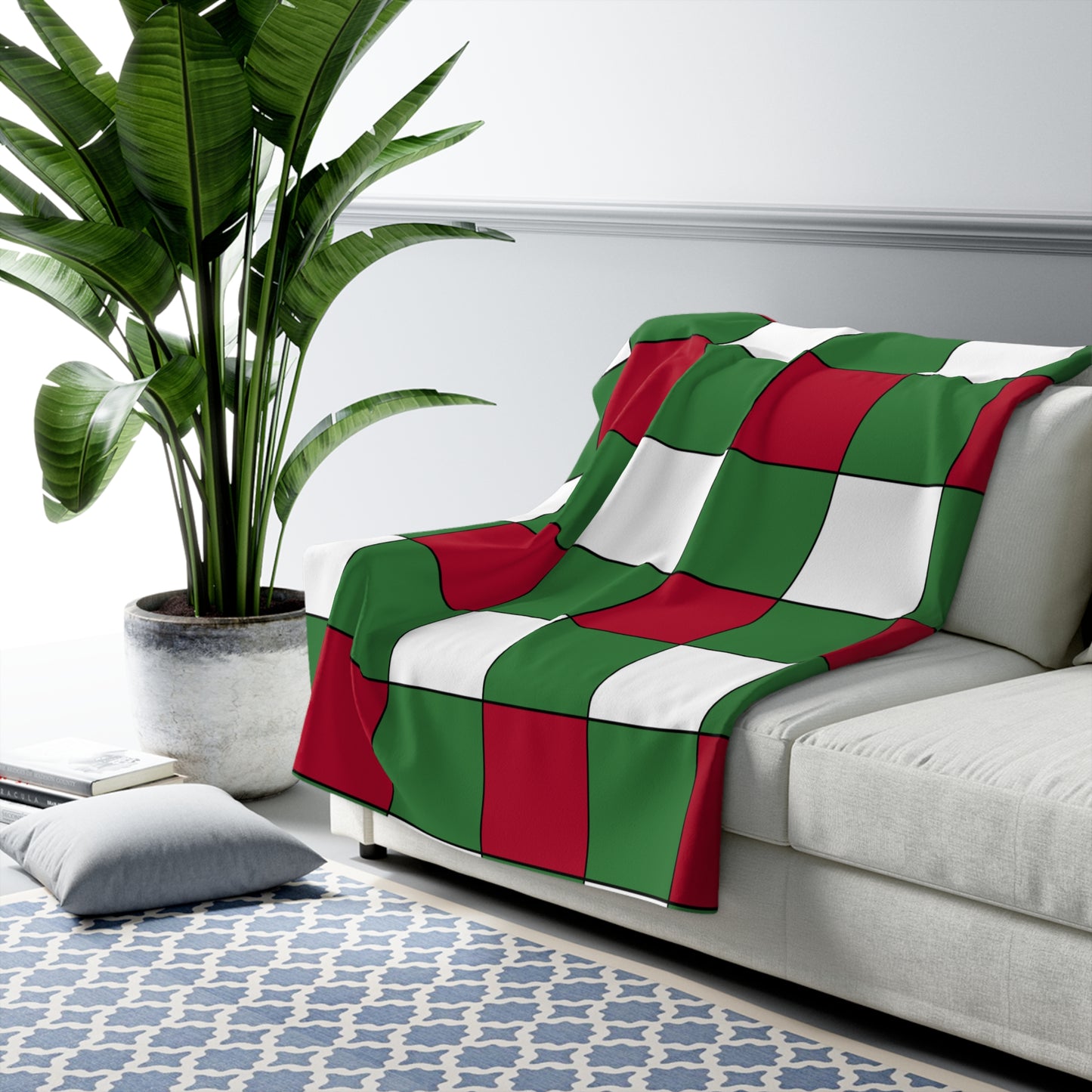 Suriname Retro Check Blanket Throw