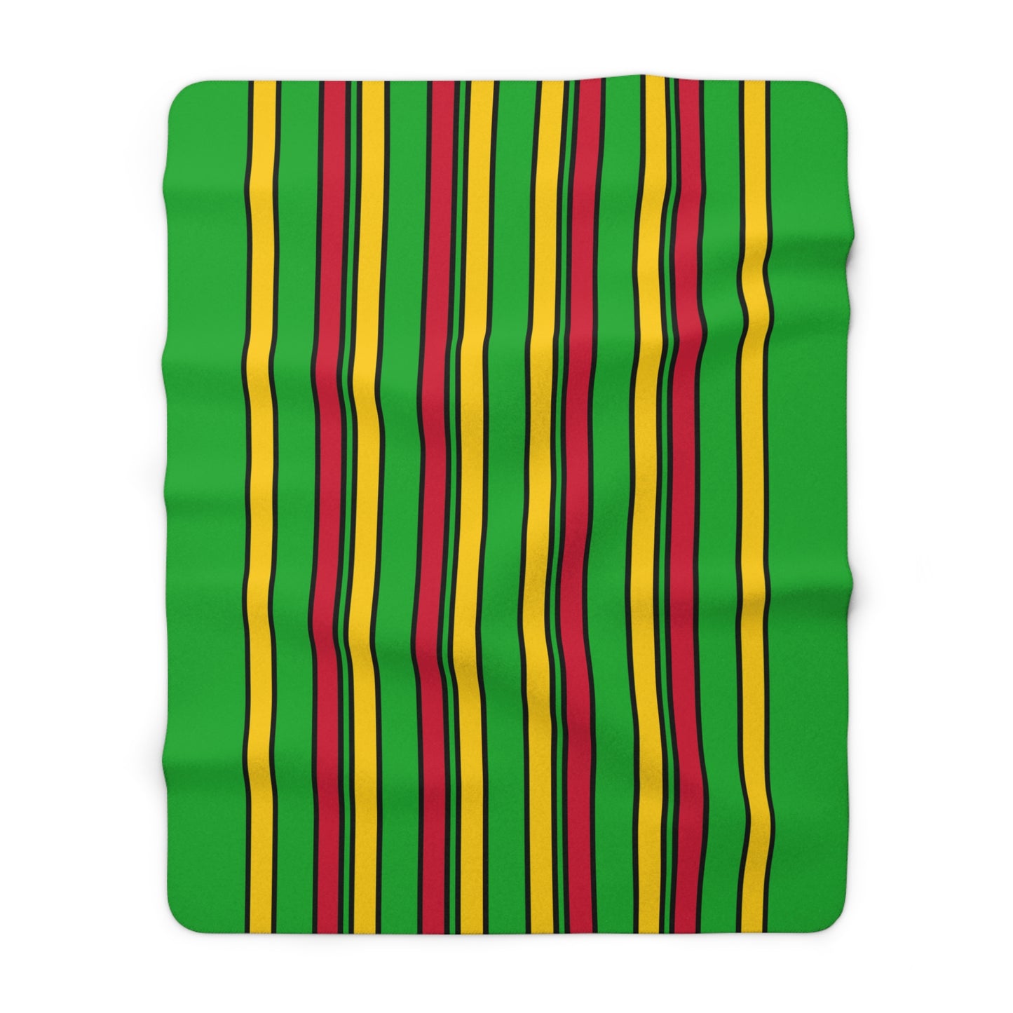 Sao Tome And Principe Retro Stripes Blanket Throw