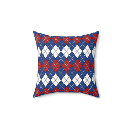 Caribbean Netherlands Retro Argyle Cushion Pillow