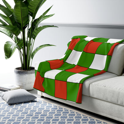 Hungary Retro Check Blanket Throw