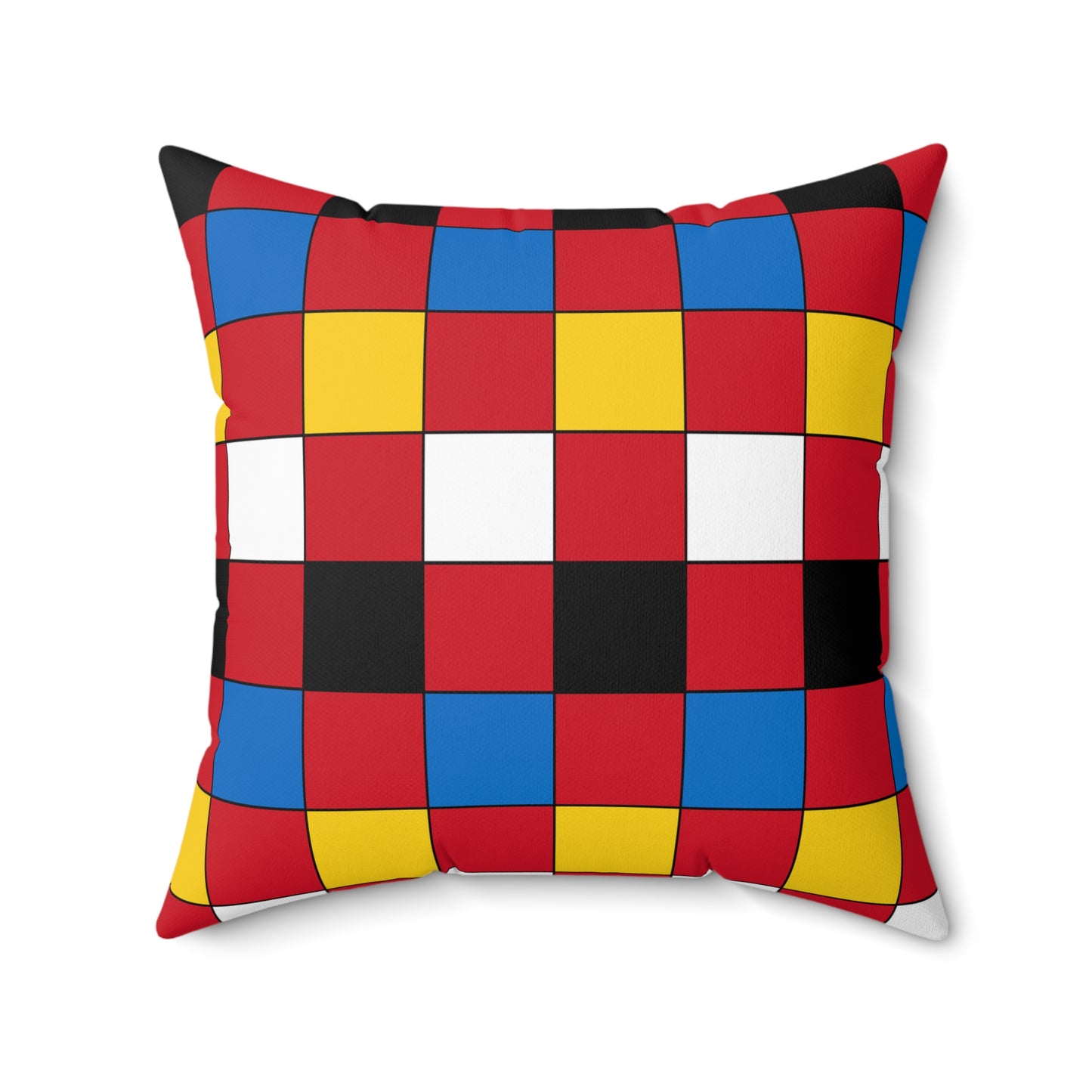 Antigua And Barbuda Retro Check Cushion Pillow