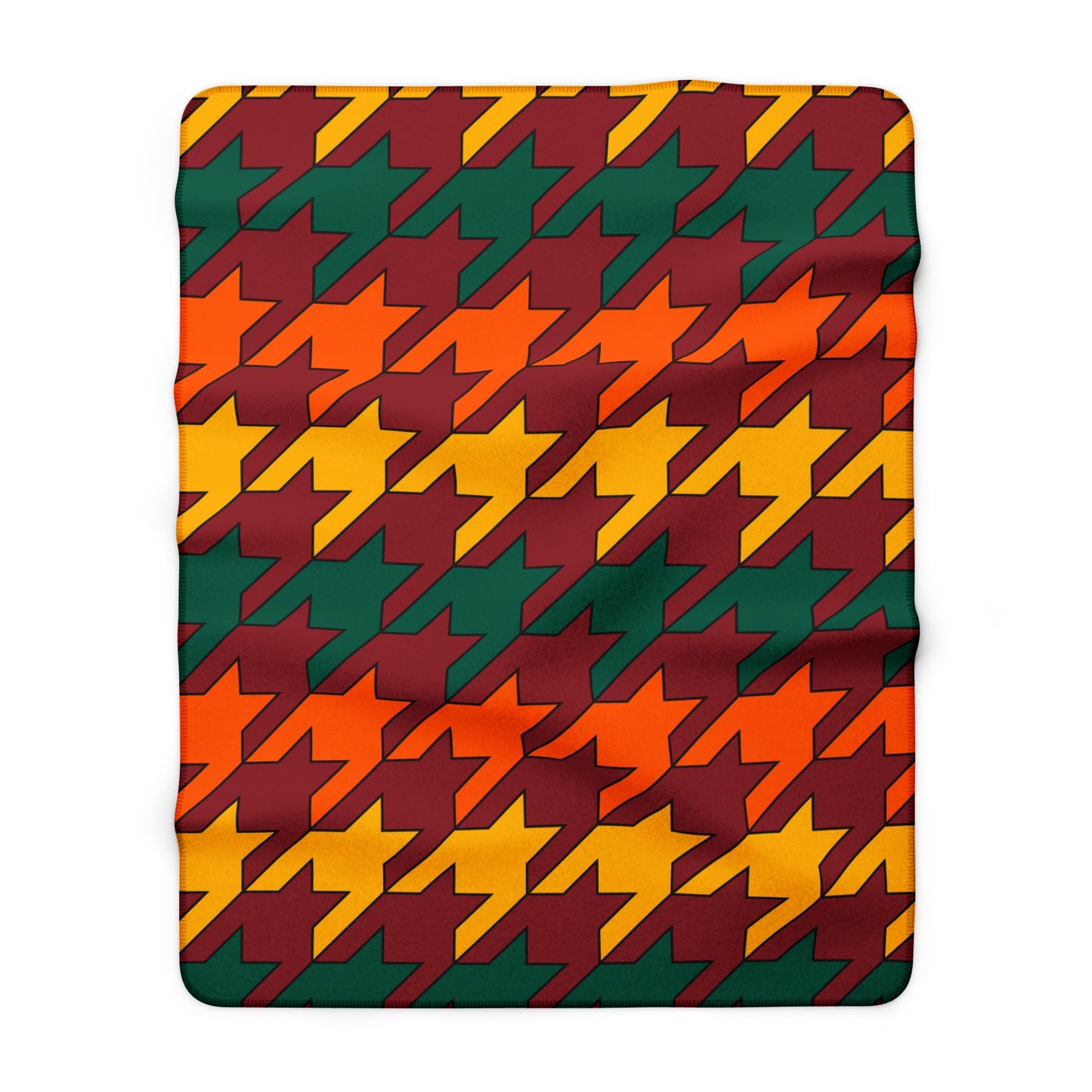 Sri Lanka Retro Houndstooth Blanket Throw