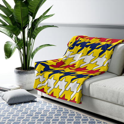 Niue Retro Houndstooth Blanket Throw