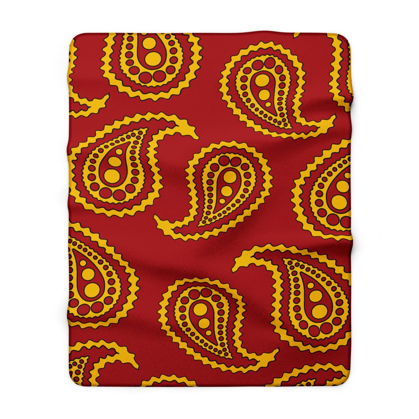 Spain Retro Paisley Blanket Throw