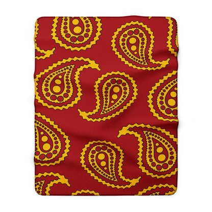 Spain Retro Paisley Blanket Throw