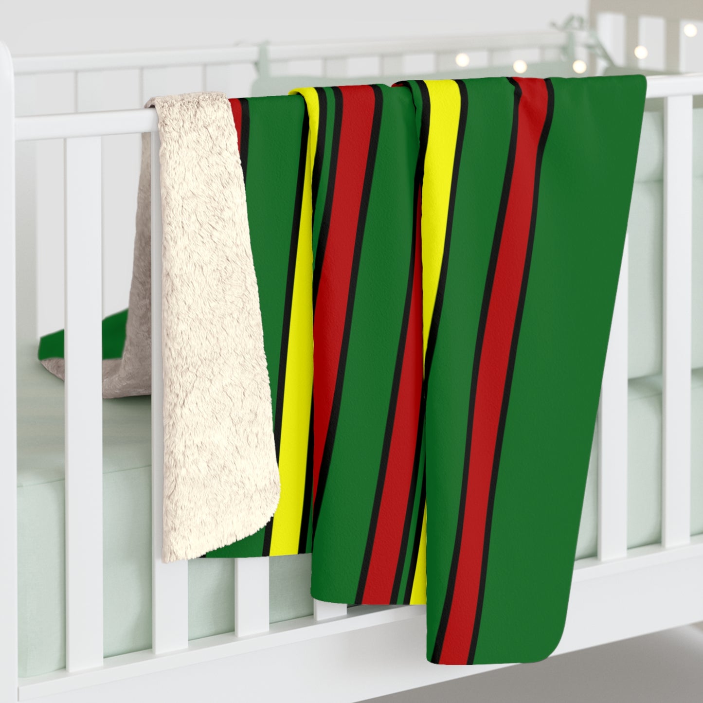 Senegal Retro Stripes Blanket Throw