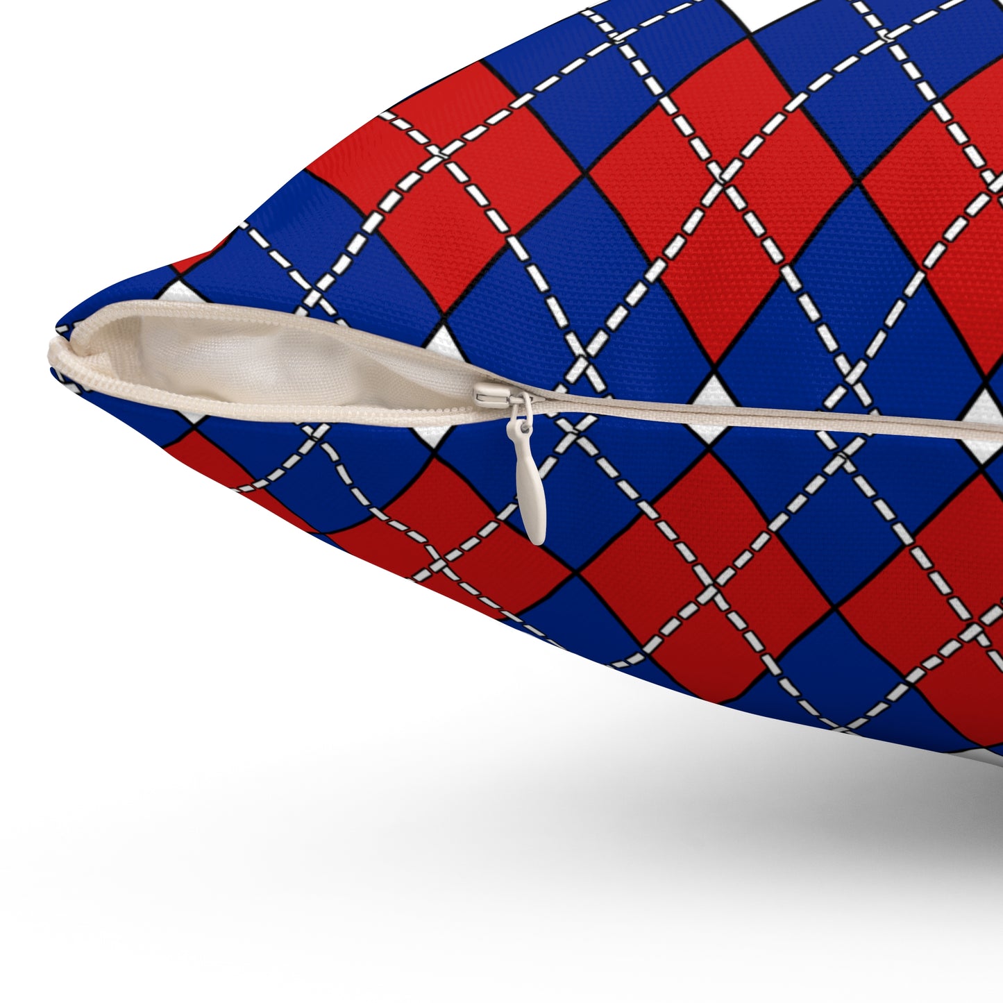 Cuba Retro Argyle Cushion Pillow