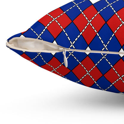 Cuba Retro Argyle Cushion Pillow