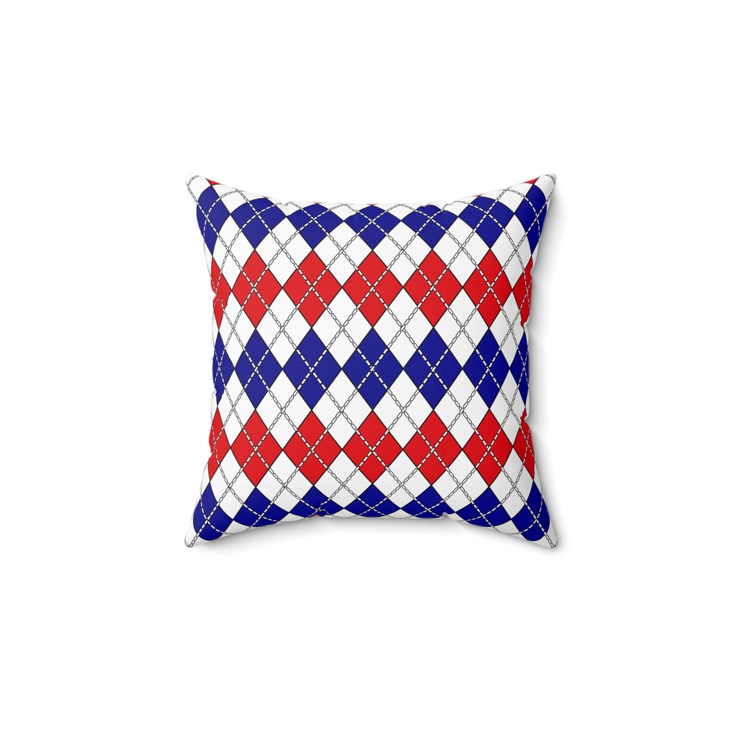 French Guiana Retro Argyle Cushion Pillow
