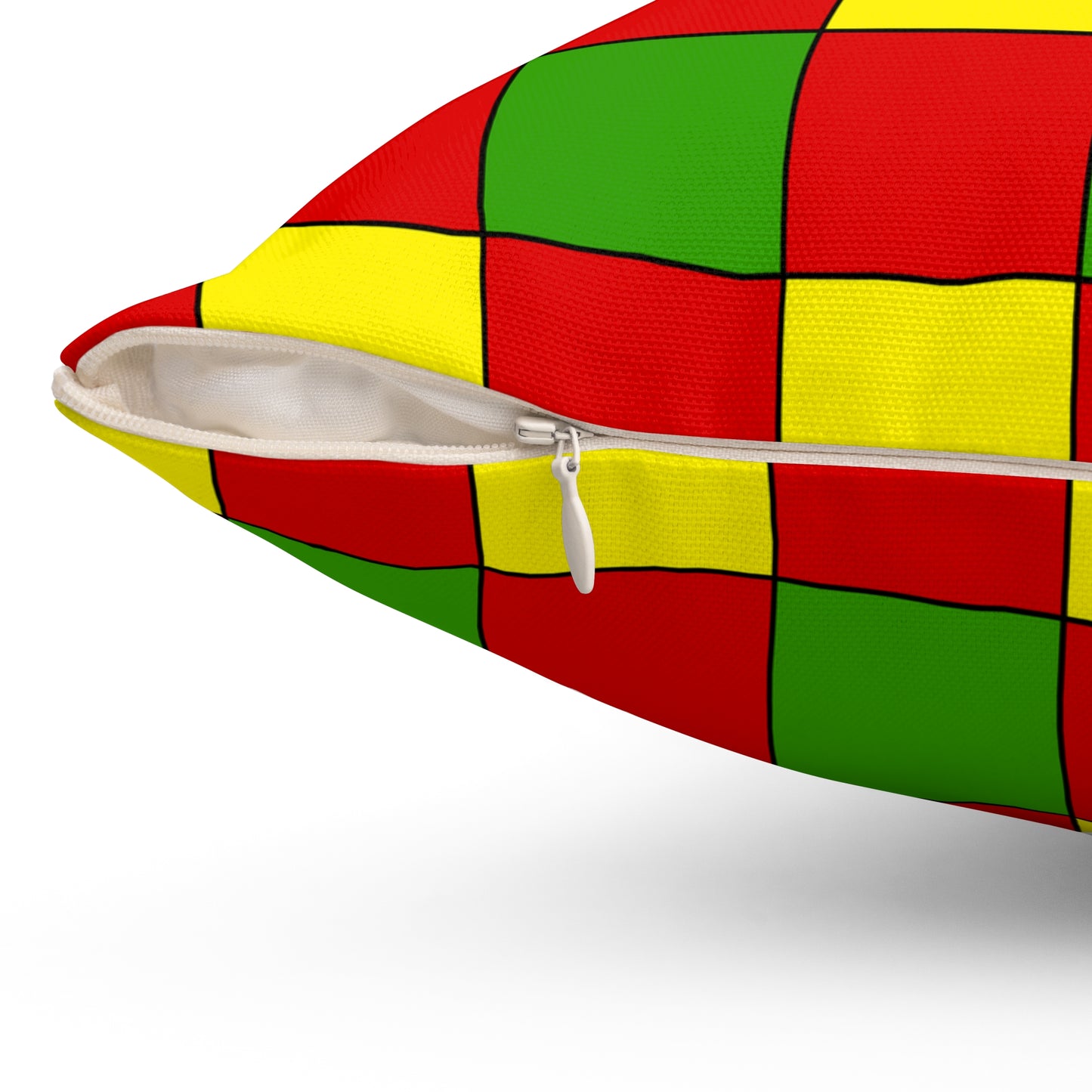 Burkina Faso Retro Check Cushion Pillow