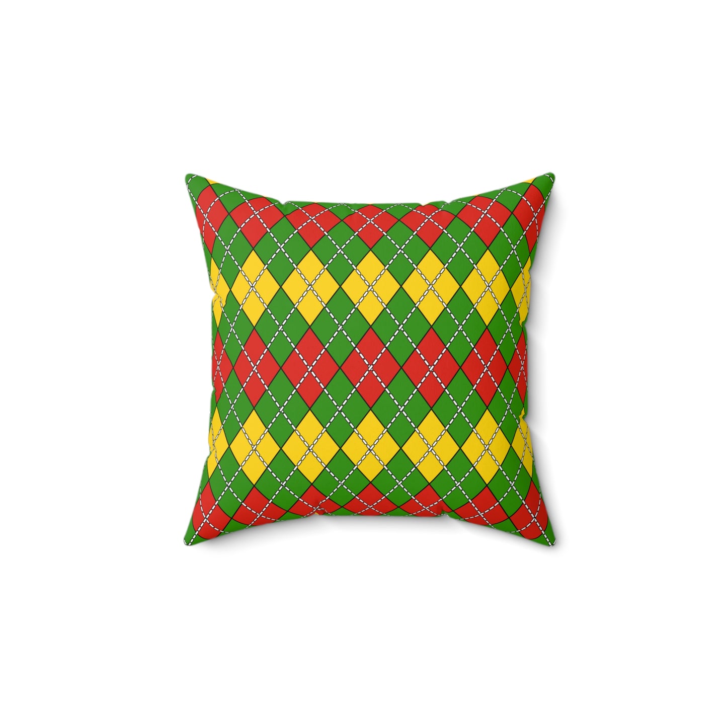 Benin Retro Argyle Cushion Pillow