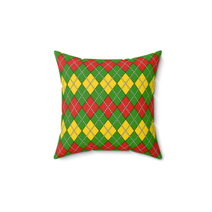 Benin Retro Argyle Cushion Pillow