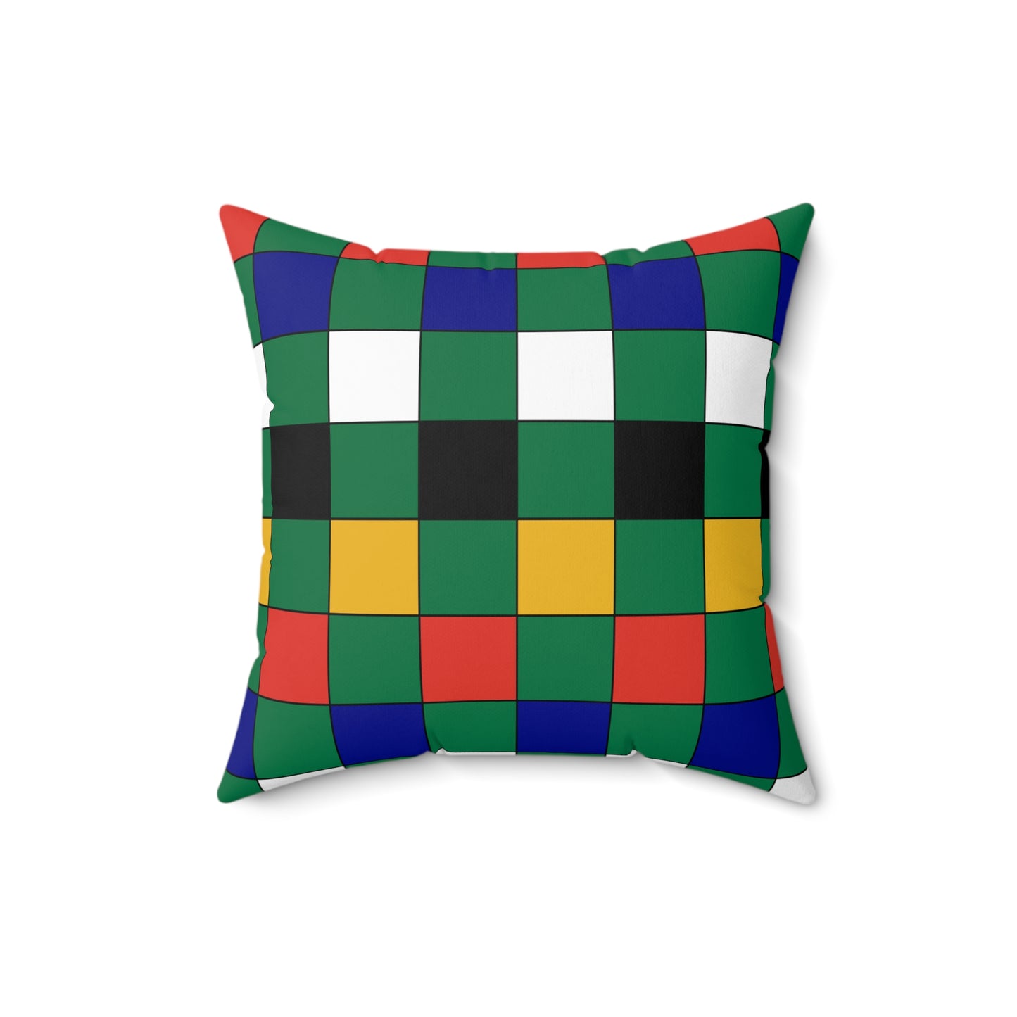 South Africa Retro Check Cushion Pillow