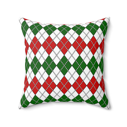 Tajikistan Retro Argyle Cushion Pillow
