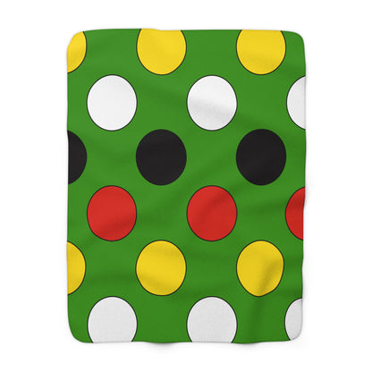 Guyana Retro Polka Dots Blanket Throw