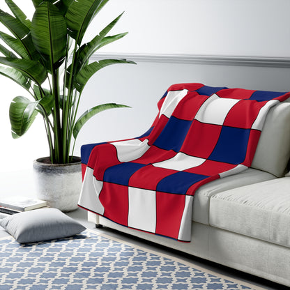 United Kingdom (UK) Retro Check Blanket Throw