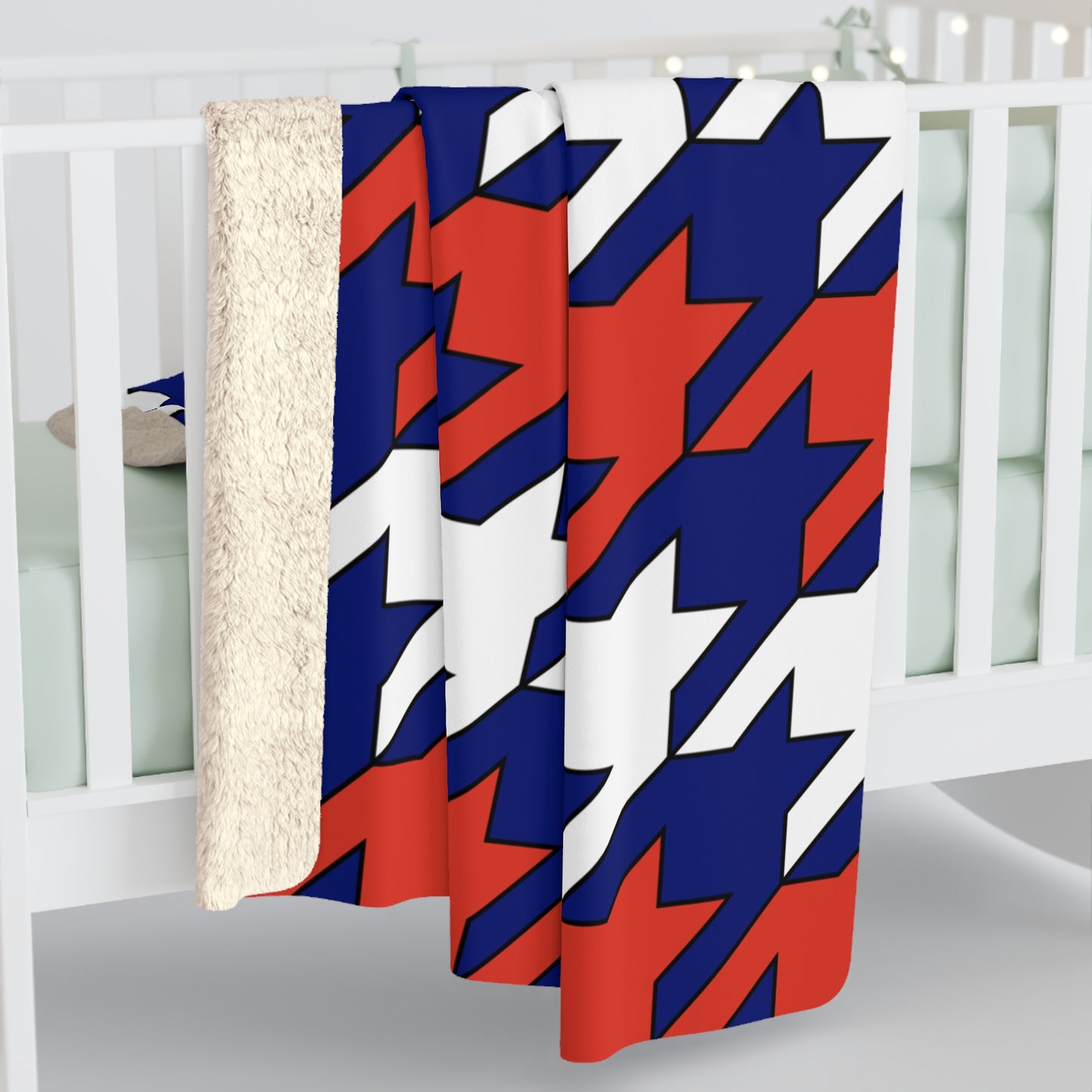 Cabo Verde Retro Houndstooth Blanket Throw