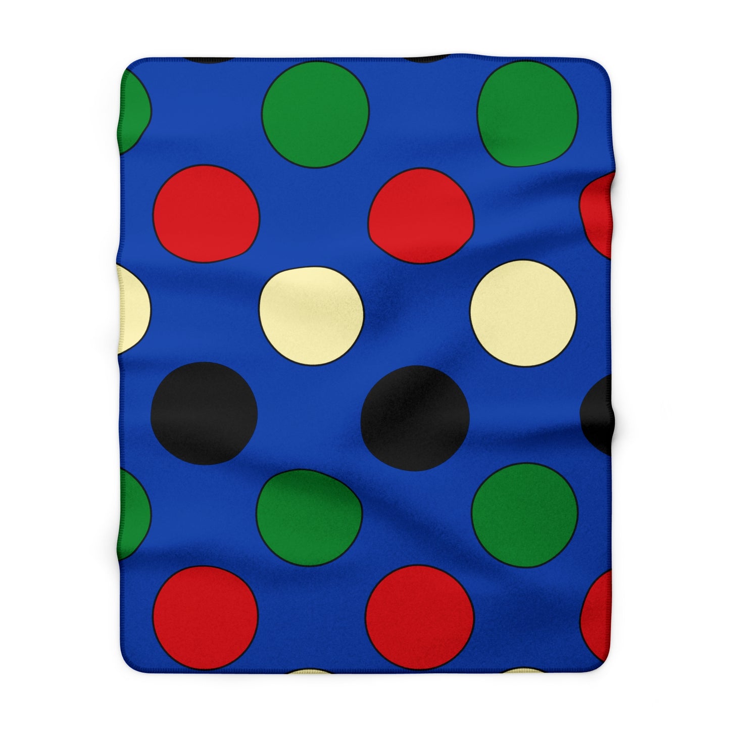 South Sudan Retro Polka Dots Blanket Throw