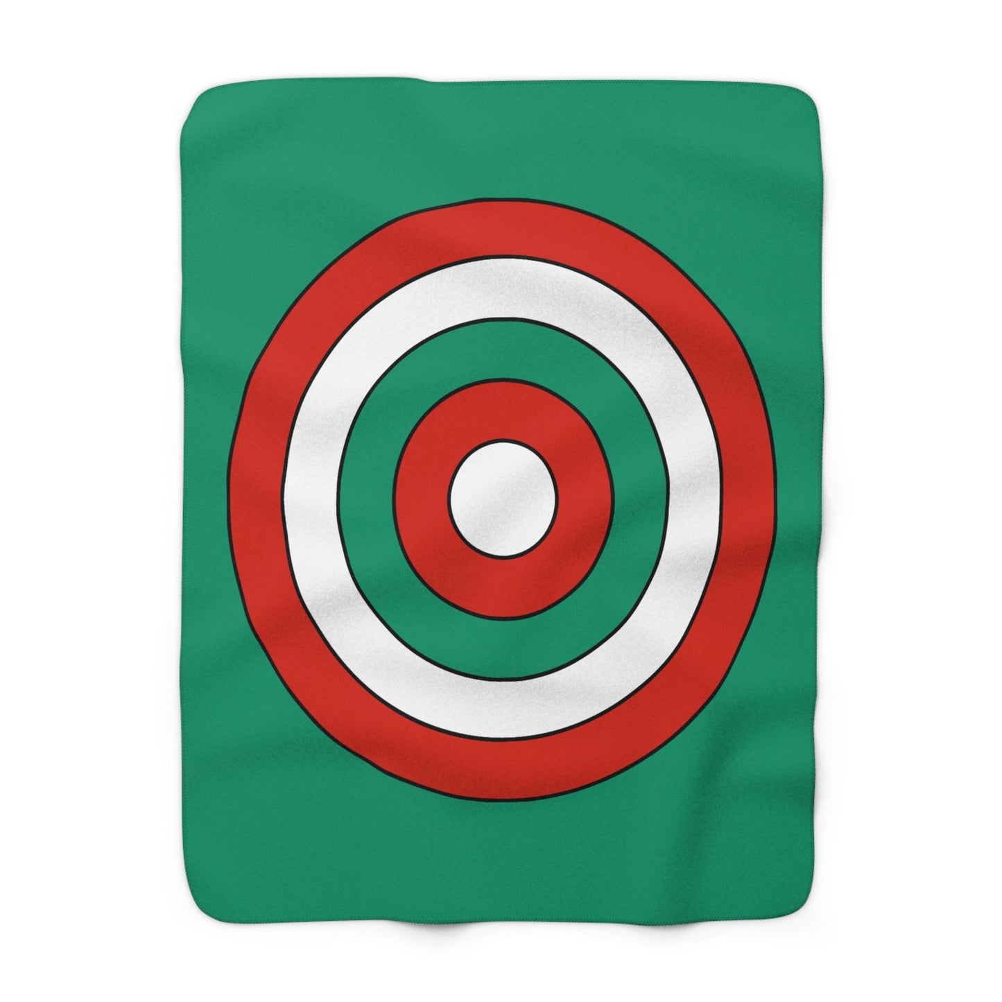 Bulgaria Retro Target Blanket Throw