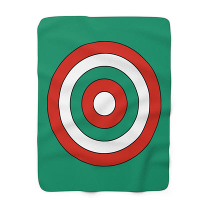 Bulgaria Retro Target Blanket Throw