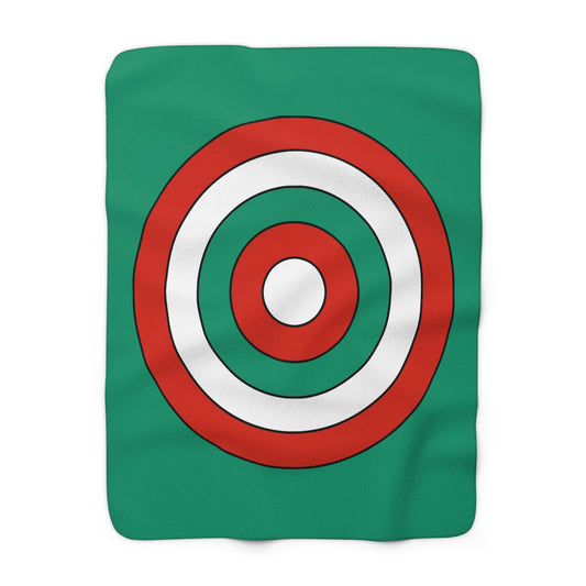 Bulgaria Retro Target Blanket Throw