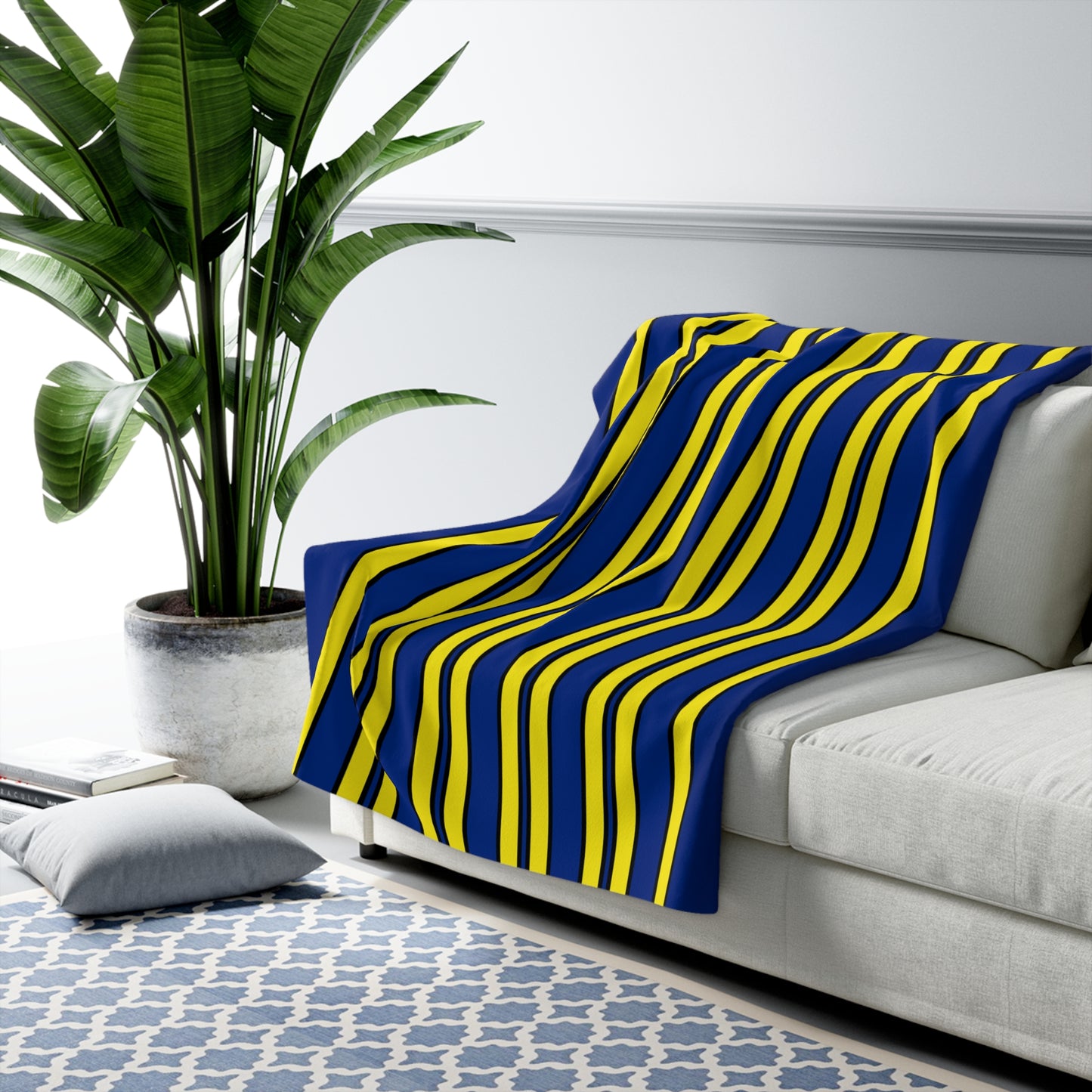 Curacao Retro Stripes Blanket Throw