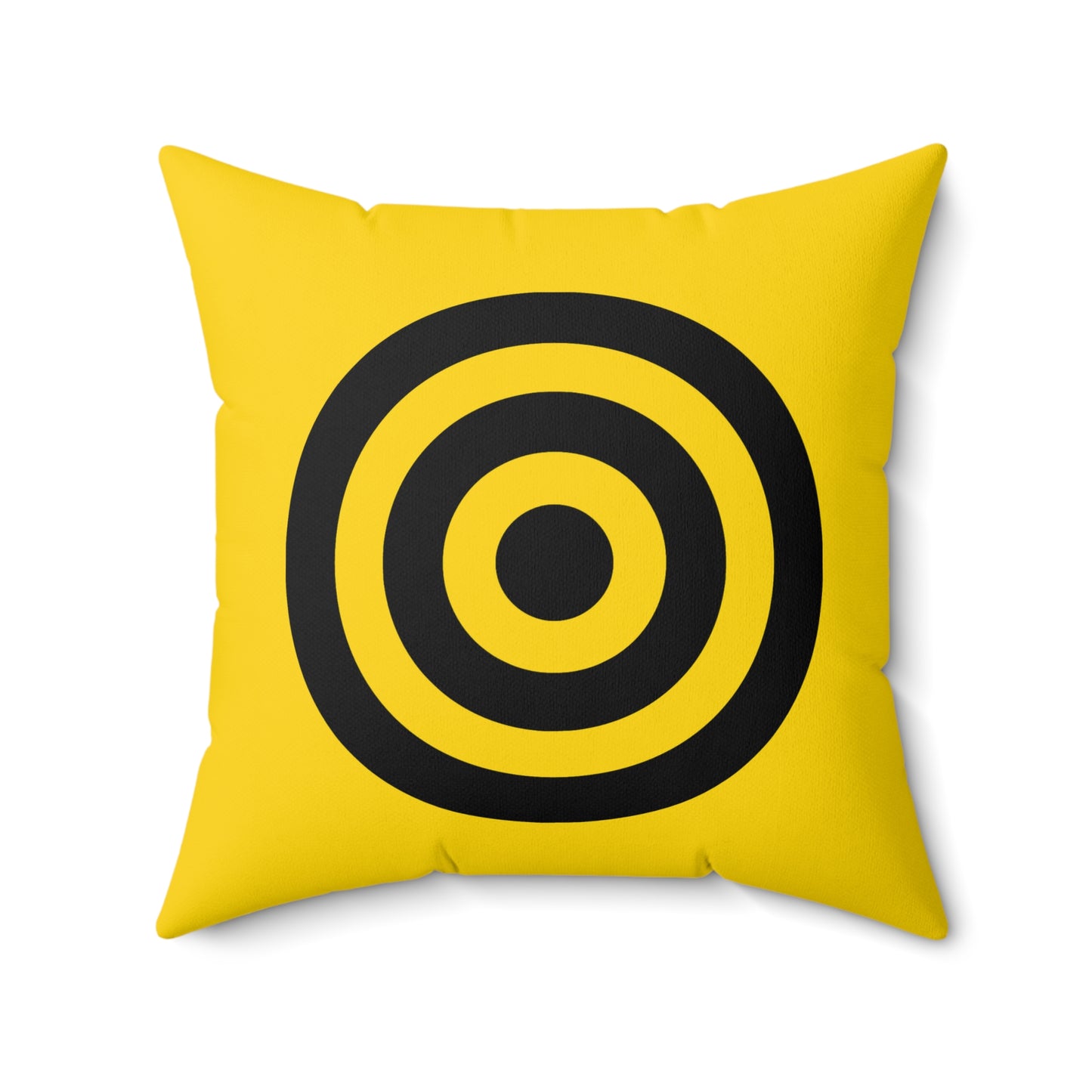 Gold, Black Retro Target Cushion Pillow