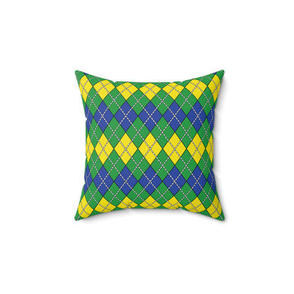 Brazil Retro Argyle Cushion Pillow