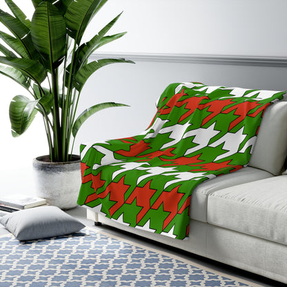 Hungary Retro Houndstooth Blanket Throw