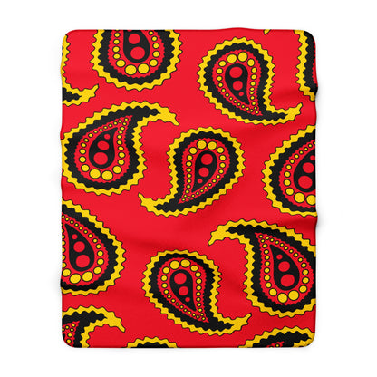 Belgium Retro Paisley Blanket Throw