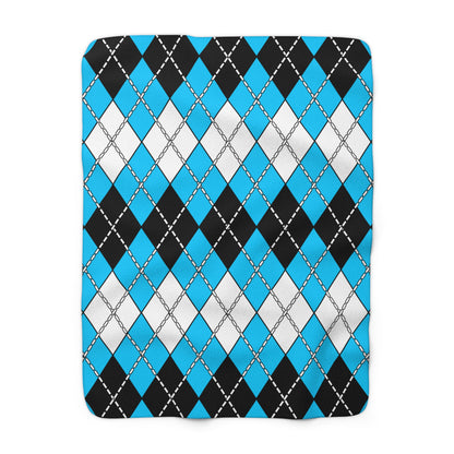 Botswana Retro Argyle Blanket Throw
