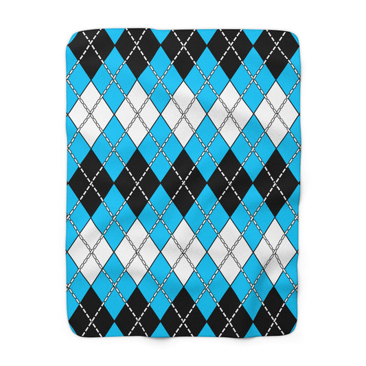 Botswana Retro Argyle Blanket Throw