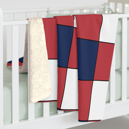 United States Minor Outlying Islands Retro Check Blanket Throw
