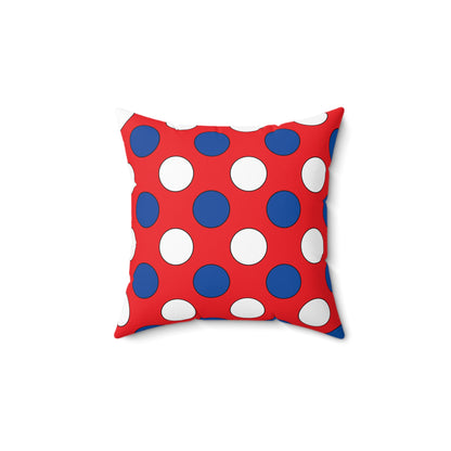 Slovakia Retro Polka Dots Cushion Pillow