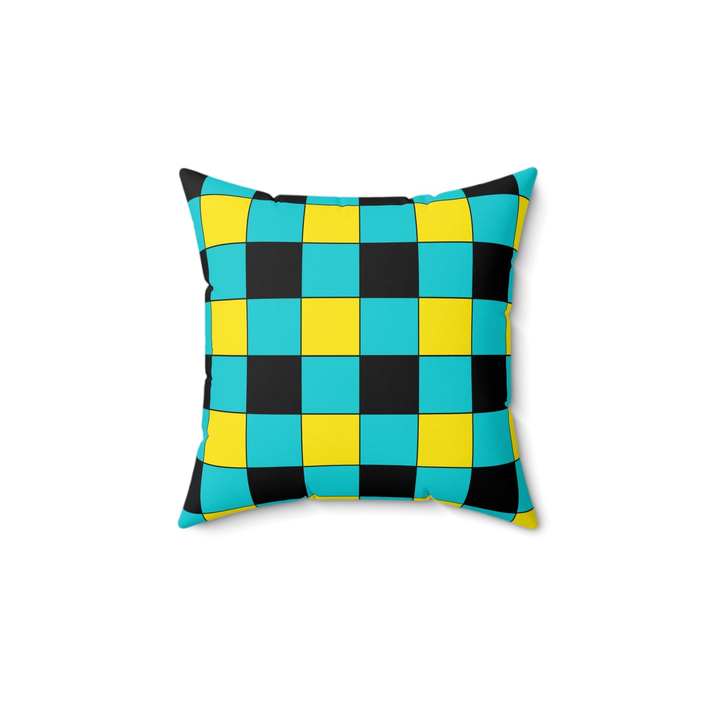 Bahamas Retro Check Cushion Pillow