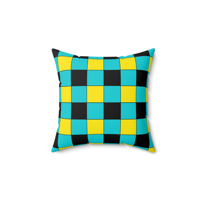 Bahamas Retro Check Cushion Pillow