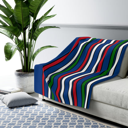 Belize Retro Stripes Blanket Throw
