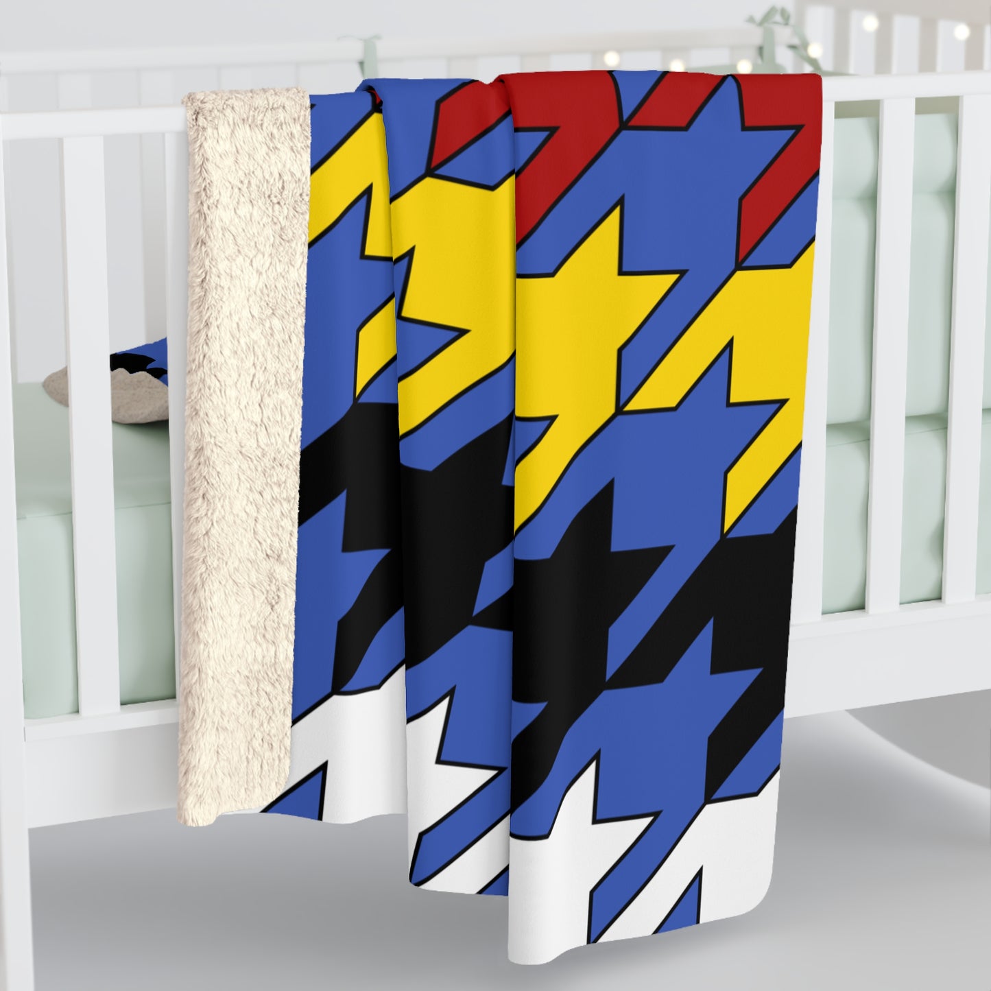 Eswatini Retro Houndstooth Blanket Throw