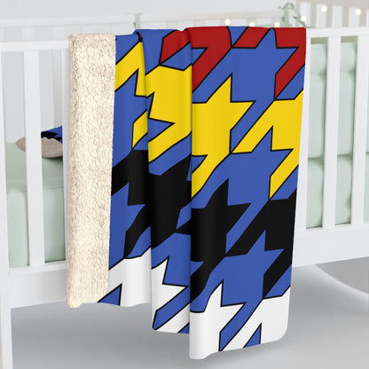 Eswatini Retro Houndstooth Blanket Throw