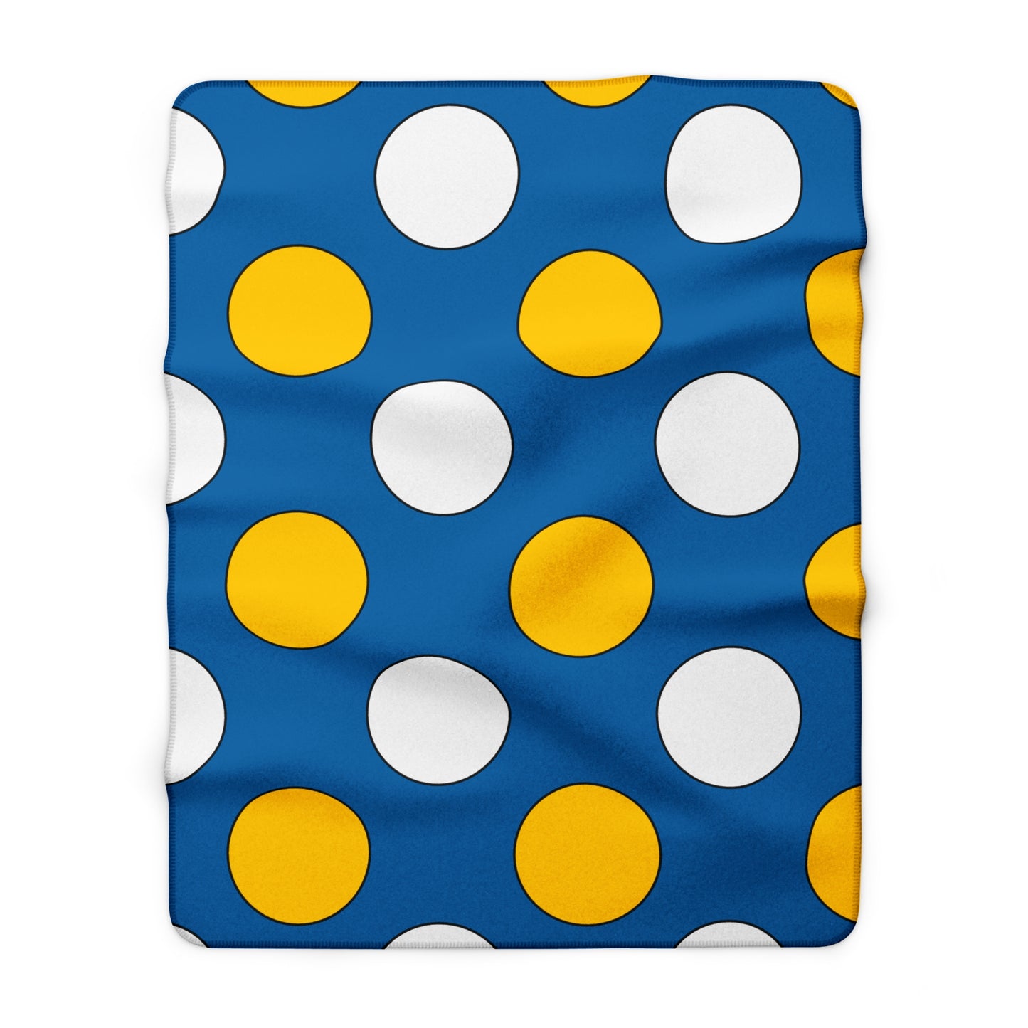 Canary Islands Retro Polka Dots Blanket Throw