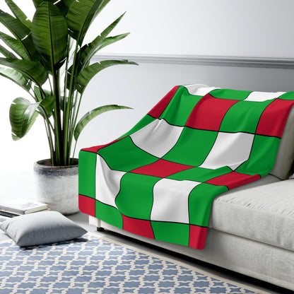 Wales Retro Check Blanket Throw
