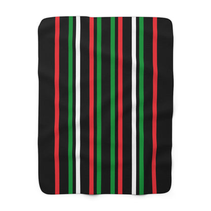 Palestine Retro Stripes Blanket Throw