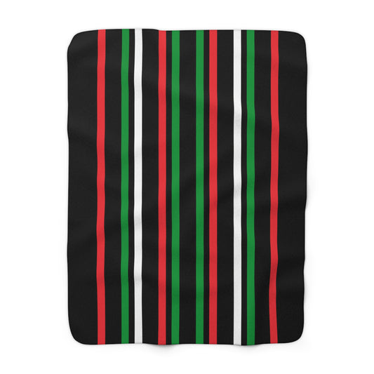 Palestine Retro Stripes Blanket Throw