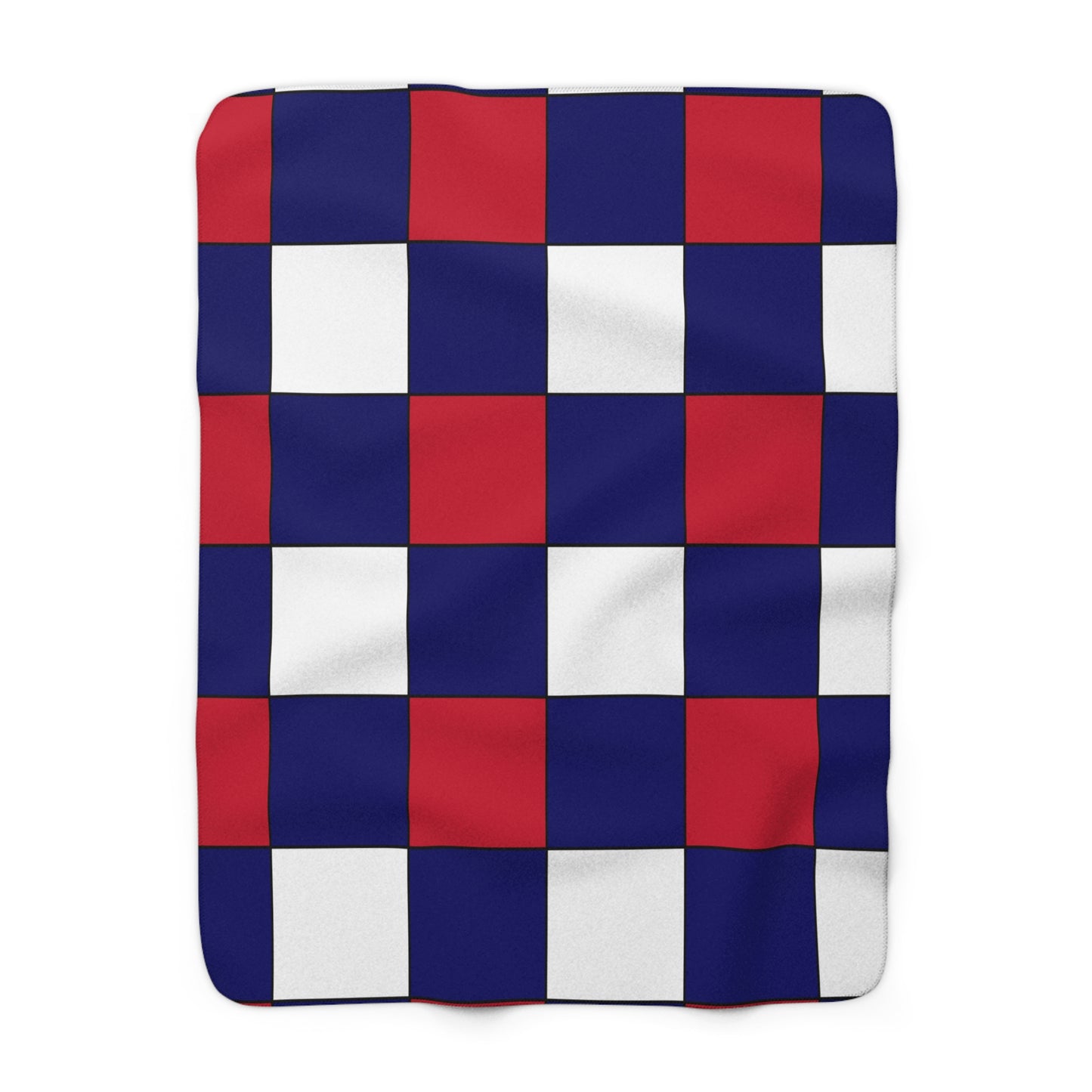 Cook Islands Retro Check Blanket Throw