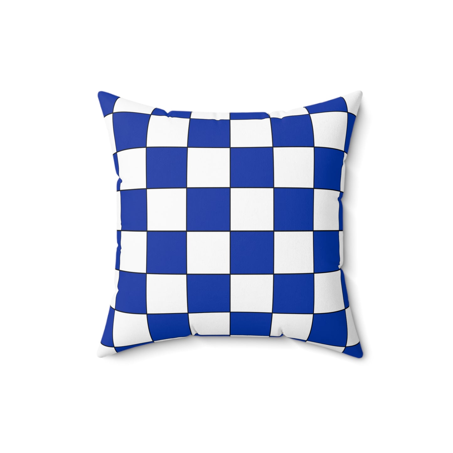 Uruguay Retro Check Cushion Pillow