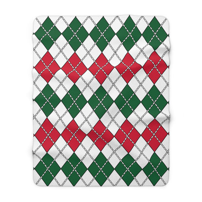 Algeria Retro Argyle Blanket Throw