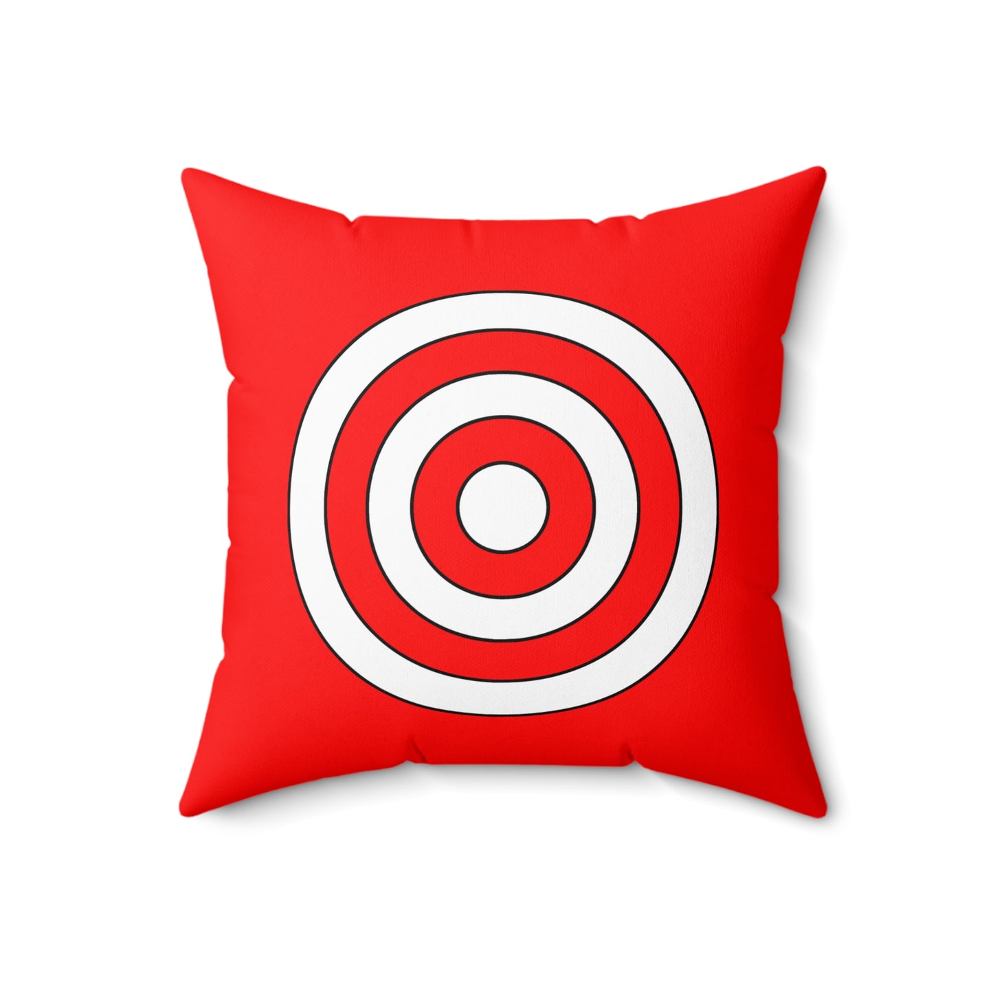 Red, White Retro Target Cushion Pillow