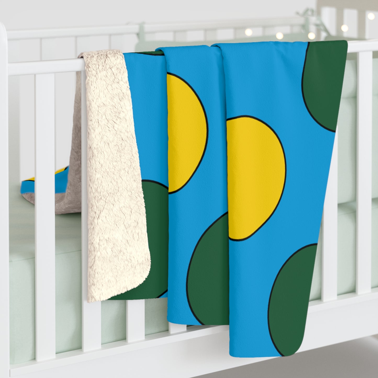 Rwanda Retro Polka Dots Blanket Throw