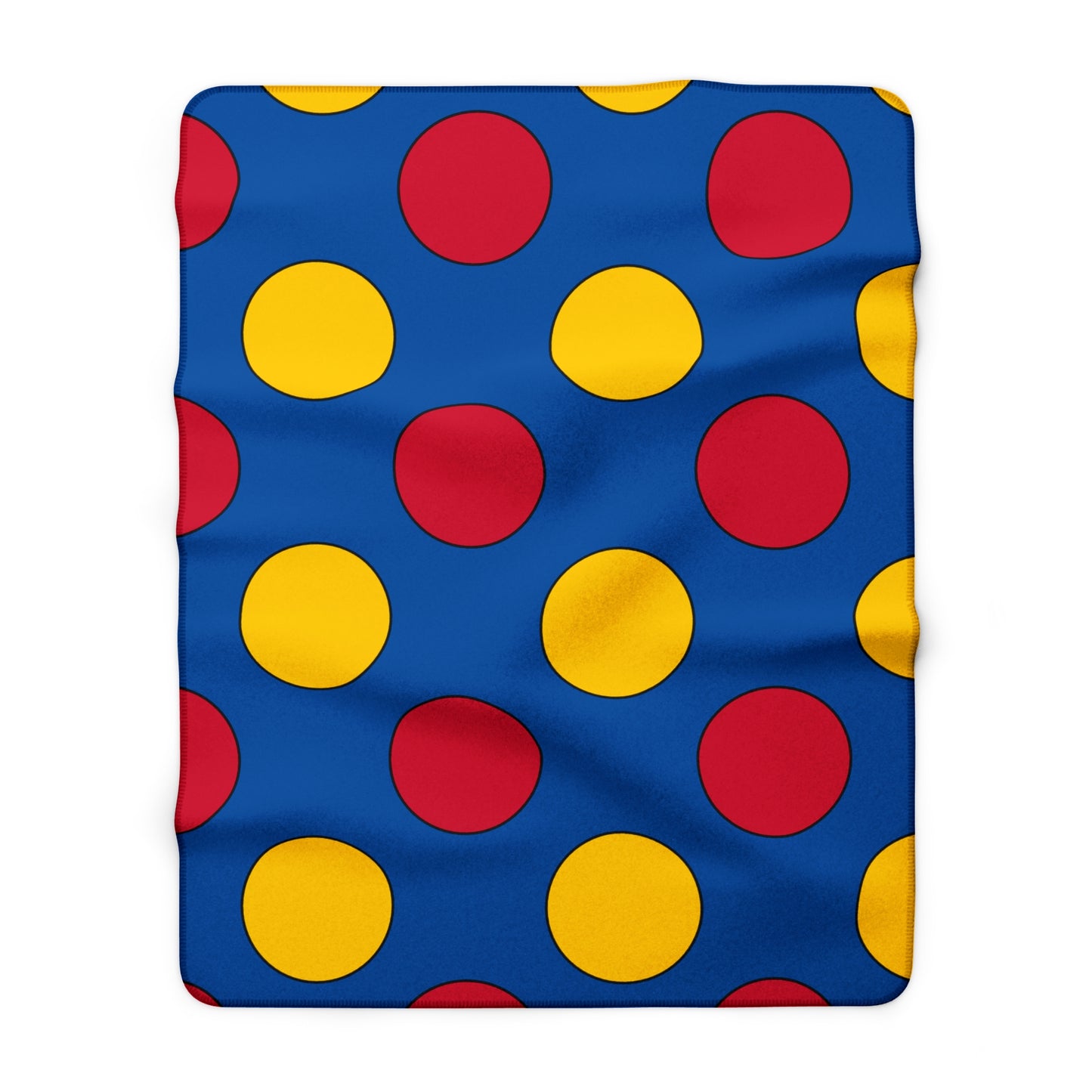 Aland Islands Retro Polka Dots Blanket Throw