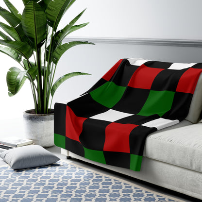 Kenya Retro Check Blanket Throw